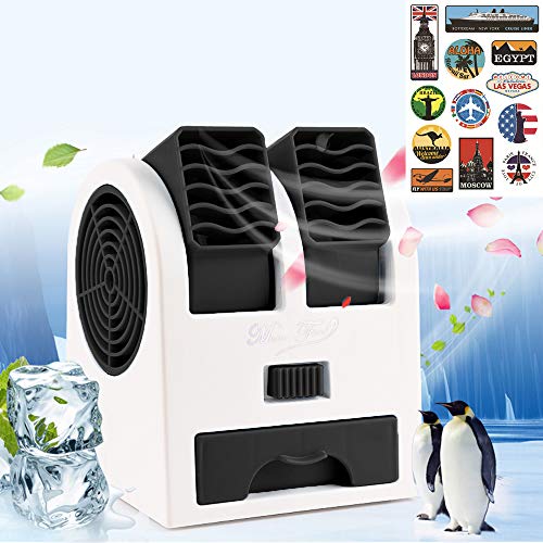 Aire Acondicionado Móvil, Climatizador Portátil, (Tuyere Ajustable) Mini Ventilador Enfriador, 3 en 1 Espacio Personal Enfriador de Aire Humidificador y Purificador, para Oficina/ Sala/ Viaje (Negro) Aire Acondicionado Móvil, Climatizador Portátil, (Tuyere Ajustable) Mini Ventilador Enfriador, 3 en 1 Espacio Personal Enfriador de Aire Humidificador y Purificador, para Oficina/ Sala/ Viaje (Negro)