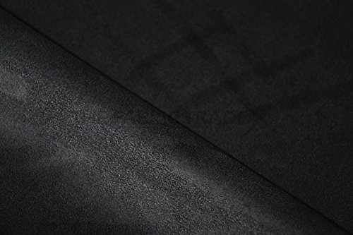 Alcantara similares imitación de piel ante suave tela tapizado en polipiel, color negro