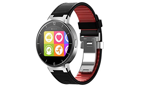 Alcatel OneTouch Watch - Smartwatch (pantalla 1.22", 512 MB RAM, Chipset STM429, Android 4.3), negro y rojo