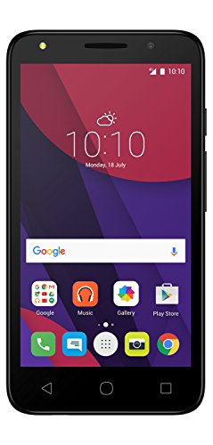 ALCATEL PIXI 4 - Smartphone, 5", 4G, 8GB, SIM doble, Android, MicroSIM, EDGE, GPRS, GSM, HSPA+, UMTS, LTE, color negro/blanco