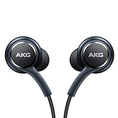 Auriculares de Manos Libres Oficiales para Samsung Galaxy S8/S8, calibrados por AKG/Harman Kardon, Negro, EO-IG955BSEGWW, Suministro sin Caja (Venta al por Menor), protección contra enredos Auriculares de Manos Libres Oficiales para Samsung Galaxy S8/S8, calibrados por AKG/Harman Kardon, Negro, EO-IG955BSEGWW, Suministro sin Caja (Venta al por Menor), protección contra enredos