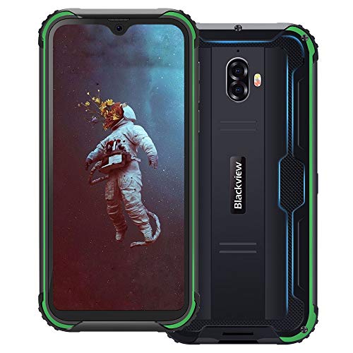 Blackview BV5900, 4G Teléfono Móvil Resistente IP68 Impermeable Robusto 5.7 Inch, 3GB/32GB, 5580mAh Batería, Android 9.0 SIM Doble Smartphone, 13MP+5MP Cámaras, NFC/Face ID/GPS/GLONASS - Verde Blackview BV5900, 4G Teléfono Móvil Resistente IP68 Impermeable Robusto 5.7 Inch, 3GB/32GB, 5580mAh Batería, Android 9.0 SIM Doble Smartphone, 13MP+5MP Cámaras, NFC/Face ID/GPS/GLONASS - Verde
