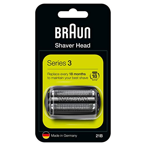 Braun Series 3 21B Cabezal de Recambio para Afeitadora Eléctrica, Compatible con las Afeitadoras Series 3, Negro Braun Series 3 21B Cabezal de Recambio para Afeitadora Eléctrica, Compatible con las Afeitadoras Series 3, Negro