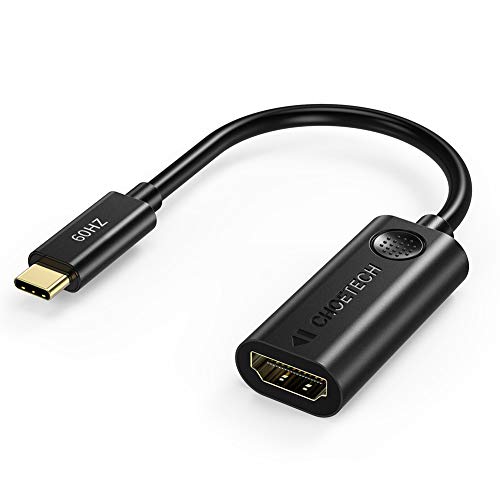 CHOETECH USB C a HDMI Adaptador(4k@60Hz),USB Tipo C a HDMI Adaptador para iPadPro/MacbookAir 2019/2018,2018/2019/2020 MacBookPro,Samsung S20+/S10/Note10/8/S9+, Huawei P40/P30/P20/Mate20/Mate20Pro etc