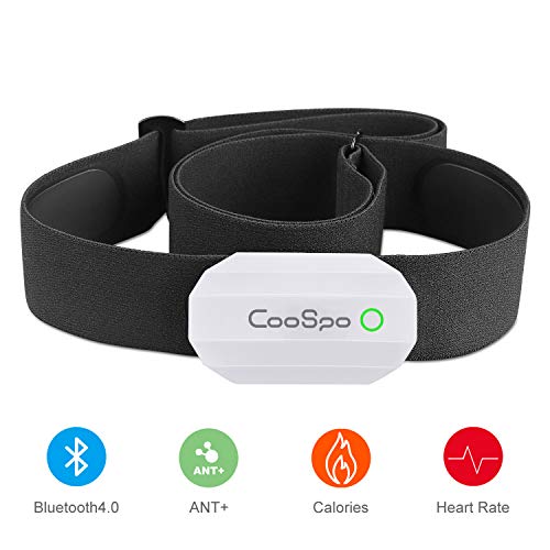 CooSpo Monitor Sensor Banda de Frecuencia Cardiaca Bluetooth 4.0 Ant + para Garmin Polar Wahoo Endomondo Zwift y Otros CooSpo Monitor Sensor Banda de Frecuencia Cardiaca Bluetooth 4.0 Ant + para Garmin Polar Wahoo Endomondo Zwift y Otros