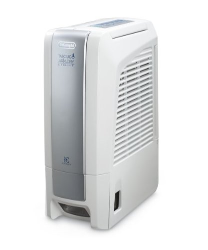 De'Longhi DNC 65 Deshumidificador sin compresor, 18 l diarios, con purificador e ionizador, tecnología silenciosa, 495 W, Acero Inoxidable, Color blanco De'Longhi DNC 65 Deshumidificador sin compresor, 18 l diarios, con purificador e ionizador, tecnología silenciosa, 495 W, Acero Inoxidable, Color blanco