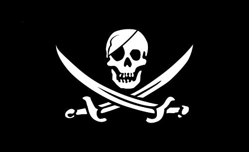 Durabol Gran Bandera de Pirata de Jack 150 x 90 cm Satén Durabol Gran Bandera de Pirata de Jack 150 x 90 cm Satén