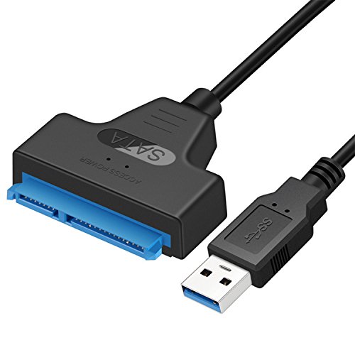 EasyULT USB 3.0 a SATA Cable del Adaptador, Cable Adaptador para Discos Duro USB 3.0 to SATA 2.5" SSD/HDD Drives, Soporte UASP SATA III