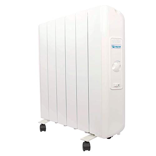 farho Radiador Bajo Consumo Eco R Ultra 1000W (6) · Emisor Termico con Termostato Analógico · Radiadores Electricos con Ruedas Incluidas · Acumulador de Calor hasta 14m² · 10 AÑOS DE GARANTÍA