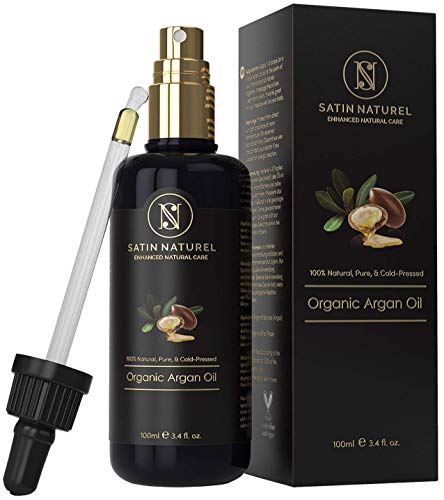 GANADOR 01/20* Aceite de Argán ORGÁNICO Certificado Vegano 100ml - 100% Puro, Nativo y Prensado en Frío - Cuidado Hidratante Antiarrugas para Piel, Pelo y Uñas - Cosmética Natural