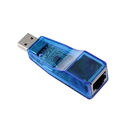 Heaviesk Adaptador de Tarjeta de Red USB a Ethernet RJ45 de LAN Externo Unidad Libre 10 / 100Mbps para PC portátil Adaptador de LAN de Tarjeta de Red Externa