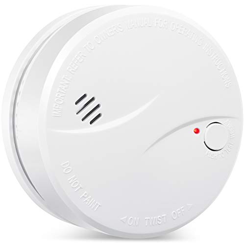 HEIMAN Detector de Humo, Sensor Fotoeléctrico con Alarma de Incendio 10 Años de Duración de Batería EN 14604, VDS, Certificación CE para Casa, Oficina, Hotel, Escuela (1) HEIMAN Detector de Humo, Sensor Fotoeléctrico con Alarma de Incendio 10 Años de Duración de Batería EN 14604, VDS, Certificación CE para Casa, Oficina, Hotel, Escuela (1)