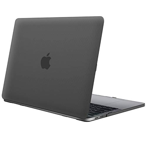 JETech Funda para Apple MacBook Pro 13" 2019/2018/2017/2016 (A2159/A1989/A1706/A1708), Rígida Protecta de la Carcasa, Negro Escarcha