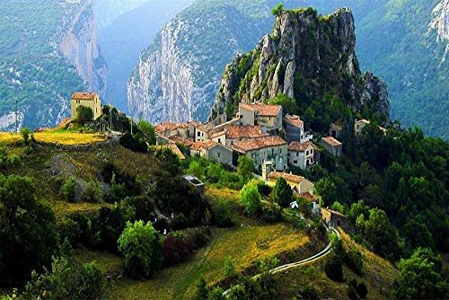 JFZJFZ Pintura Por Números Kit DIY Pintura al óleo Dibujo Pueblo Adosado Alpes Francia Montañas Lienzo Con Pincel Decoración Decoraciones Regalos 40X50 CM JFZJFZ Pintura Por Números Kit DIY Pintura al óleo Dibujo Pueblo Adosado Alpes Francia Montañas Lienzo Con Pincel Decoración Decoraciones Regalos 40X50 CM