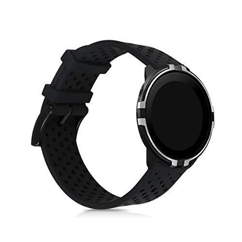 kwmobile Pulsera Compatible con Suunto 9/9 Baro/Spartan Sport Wrist HR - Brazalete de Silicona en Negro sin Fitness Tracker