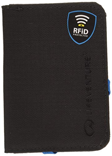 Lifeventure RFID Protected Card Wallet (Grey), Hombre, Gris