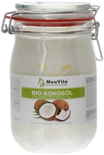 Meavita Aceite De Coco Orgánico, Virgen Y Prensado En Frío 1000 ml Meavita Aceite De Coco Orgánico, Virgen Y Prensado En Frío 1000 ml