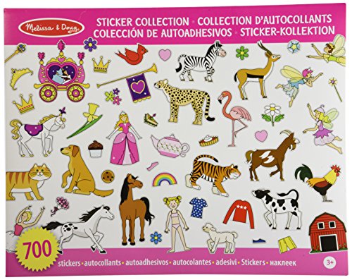 Melissa & Doug Sticker Collection - Color Rosa (10 páginas temáticas con más de 700 pegatinas)