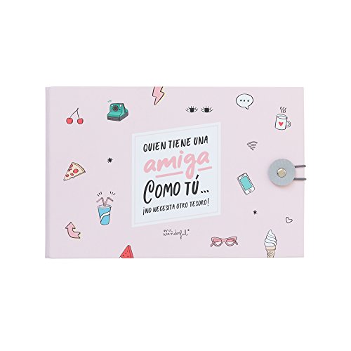 Mr. Wonderful Álbum de Fotos Amiga como tú… ¡no Necesita Otro Tesoro, Papel, Multicolor, 23 x 15 x 3,5 cm Mr. Wonderful Álbum de Fotos Amiga como tú… ¡no Necesita Otro Tesoro, Papel, Multicolor, 23 x 15 x 3,5 cm