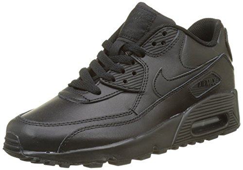 Nike Air MAX 90 LTR (GS), Zapatillas para Niños, Negro (Black/Black 001), 38.5 EU