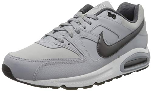 Nike Air Max Command Leather, Zapatillas de Running para Hombre, Gris (Gris (Wolf Grey/Mtlc Dark Grey-Black-White)), 41 EU