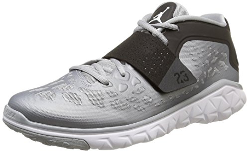 Nike Jordan Flight Flex Trainer 2, Zapatillas de Deporte Exterior para Hombre, Wolf Grey/White-Black, 42 EU