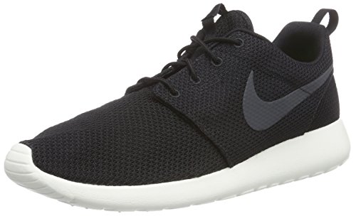 Nike ROSHERUN - Zapatillas deportivas para hombre, Negro (Black / Anthracite-Sail), 42