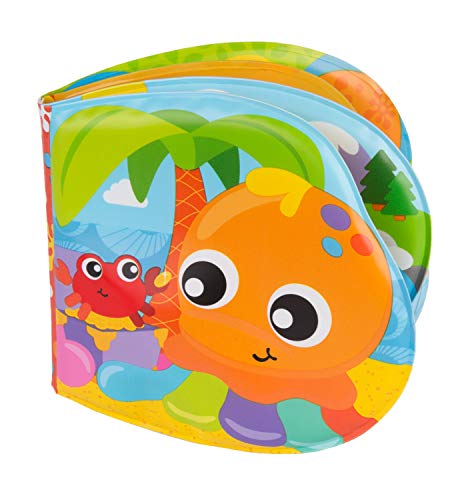 Playgro Libro de Baño, Con Sonidos, A partir de los 6 meses, Sin BPA, Splashing Fun Friends Bath Book, Multicolor, 40180