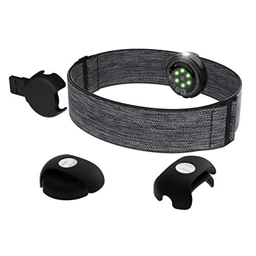 Polar OH1+ Bluetooth y ANT+. Sensor de pulso óptico resistente al agua con clip para gafas de natación y brazalete - Gris