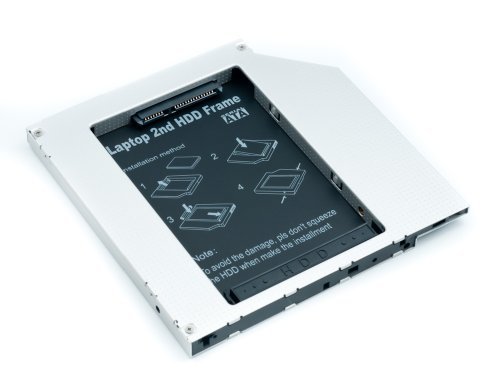 QUMOX Adaptador de 2do HDD SSD SATA para Disco Duro de Laptops Optical Bay 9.5mm