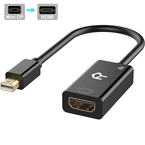 Rankie Adaptador Mini Displayport (Mini DP) (Thunderbolt) a HDMI, 4K Convertidor, Negro Rankie Adaptador Mini Displayport (Mini DP) (Thunderbolt) a HDMI, 4K Convertidor, Negro