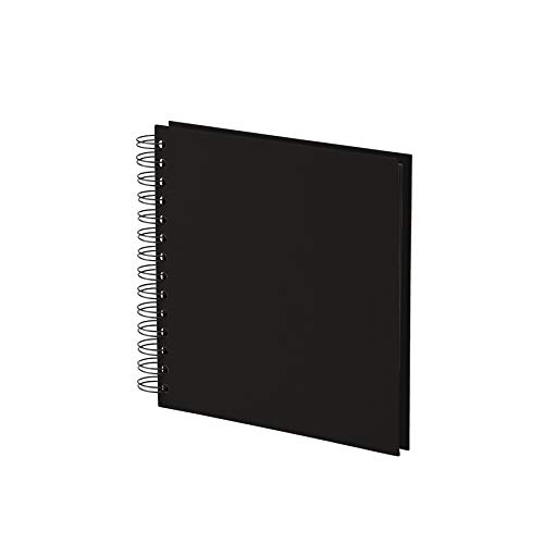 Rössler Soho - Álbum de fotos con espiral (180 x 180 mm, 60 hojas), color negro