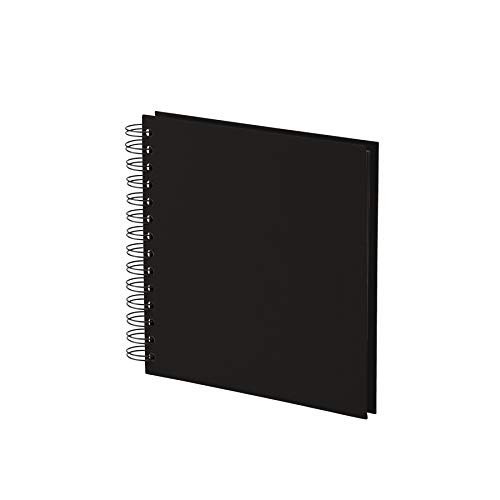 Rössler Soho - Álbum de fotos con espiral (180 x 180 mm, 60 hojas), color negro Rössler Soho - Álbum de fotos con espiral (180 x 180 mm, 60 hojas), color negro