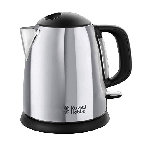 Russell Hobbs 24990-70 Victory - Hervidor de Agua Eléctrico acero inox detalles en plastico, 2200W, 1 litro Russell Hobbs 24990-70 Victory - Hervidor de Agua Eléctrico acero inox detalles en plastico, 2200W, 1 litro