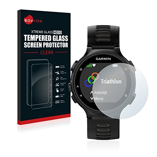 savvies Cristal Templado Compatible con Garmin Forerunner 735XT Protector Pantalla Vidrio Proteccion 9H Pelicula Anti-Huellas savvies Cristal Templado Compatible con Garmin Forerunner 735XT Protector Pantalla Vidrio Proteccion 9H Pelicula Anti-Huellas