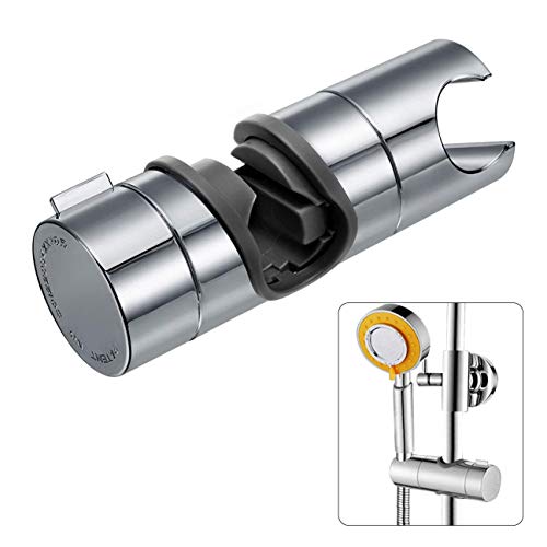 Soporte de ducha Joyoldelf Ajustable 18-25mm ABS Cabezal de ducha Deslizante Repuesto para cabezal Cursor Brazo de sujeción 360° Rotar Bracket, Cromado Soporte de ducha Joyoldelf Ajustable 18-25mm ABS Cabezal de ducha Deslizante Repuesto para cabezal Cursor Brazo de sujeción 360° Rotar Bracket, Cromado