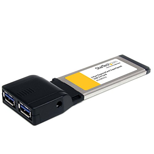 StarTech.com ECUSB3S22 - Tarjeta adaptadora ExpressCard USB 3.0 de 2 Puertos con UASP