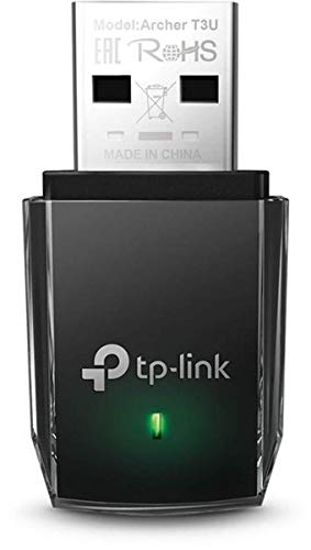 TP-Link Adaptador wifi USB Receptor WiFi con Doble Banda Tarjeta de Red con doble banda 1300Mbps, MU-MIMO, USB 3.0, Tamaño Mini (Archer T3U)