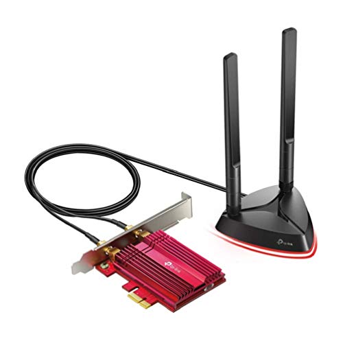 TP-LINK Archer TX3000E AX3000 Adaptador inalámbrico de Doble Banda Bluetooth 5.0 PCI Express con Dos Antenas y Tarjeta de Interfaz de Red Pcie para Escritorio, Soporte de Perfil bajo Incluido