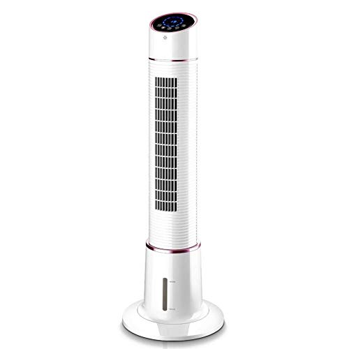 Ventilador comercial industrial Enfriador de aire Ventilador Aire acondicionado Torre Portátil Bajo consumo de energía Control remoto inteligente para el hogar, blanco, 55W Ventilador de pared, Ahorr
