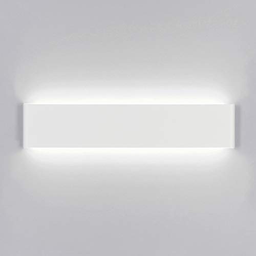 Yafido Aplique Pared Interior LED 40CM Blanco Lámpara de pared 14W Blanco Frío para Salon Dormitorio Sala Pasillo Escalera Baño AC 220V