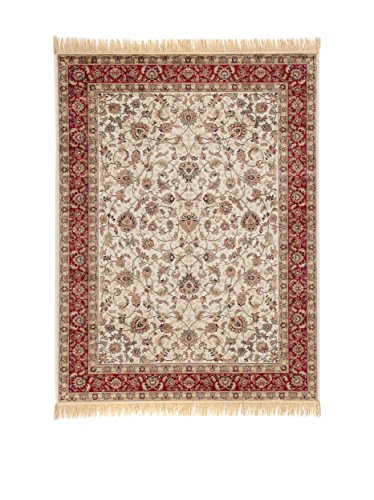 ABC Tappeti Alfombra Farshian Hereke Rojo/Marfil 100 x 140 cm