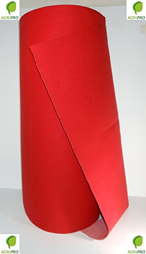 Alfombra roja de 1 m de ancho, rollo de 20 m, ideal para usar como objeto decorativo en Navidad, bodas, tiendas, etc.
