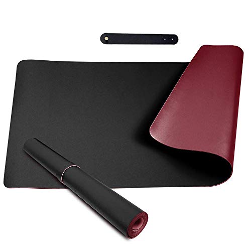 Alfombrilla Ratón Escritorio Grande 800x400x2mm Antideslizante e Impermeable Cuero PU Ideal para Portátil, Teclado, Gaming Hogar y Oficina Ultra Delgada Doble Cara Alfombrilla Ratón Escritorio Grande 800x400x2mm Antideslizante e Impermeable Cuero PU Ideal para Portátil, Teclado, Gaming Hogar y Oficina Ultra Delgada Doble Cara