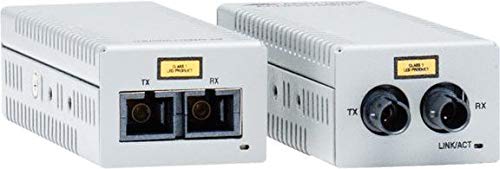 Allied Telesis AT-DMC100/ST convertidor de Medio 100 Mbit/s 1310 NM Multimodo Gris - Convertidor de Red (100 Mbit/s, 100Base-TX, 100Base-FX, IEEE 802.1Q, Ethernet rápido, 10,100 Mbit/s)