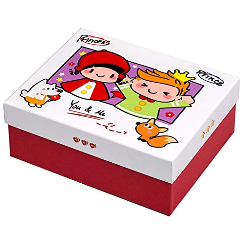 Caja de Regalo de la Historieta con la Tapa, Caperucita Roja y el Principito la Caja del Caramelo, respetuosa del Medio Ambiente de cartón, Apropiado for Alquiler de Fiesta de cumpleaños