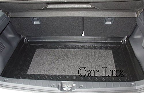 Car Lux AR03677 - Alfombra Cubeta Protector Cubre Maletero a Medida con Antideslizante para Justy II Hatchback de 5 Puertas