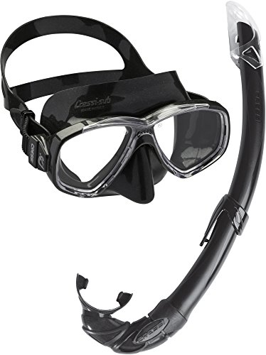 Cressi Perla Mare Conjunto Combinado de máscara de Buceo y Snorkel, Unisex Adulto, Negro, Talla única Cressi Perla Mare Conjunto Combinado de máscara de Buceo y Snorkel, Unisex Adulto, Negro, Talla única