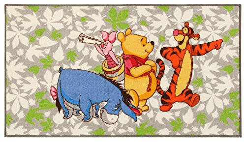 Disney Alfombra A.L. Winnie & Friends Verde/Gris/Multicolor 80 x 140 cm