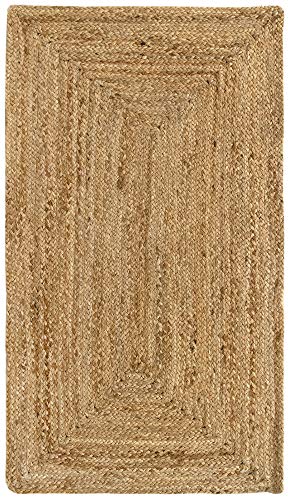 HAMID Alfombra Yute Alhambra Color Natural - Alfombra 100% Fibra de Yute (60X110cm) HAMID Alfombra Yute Alhambra Color Natural - Alfombra 100% Fibra de Yute (60X110cm)
